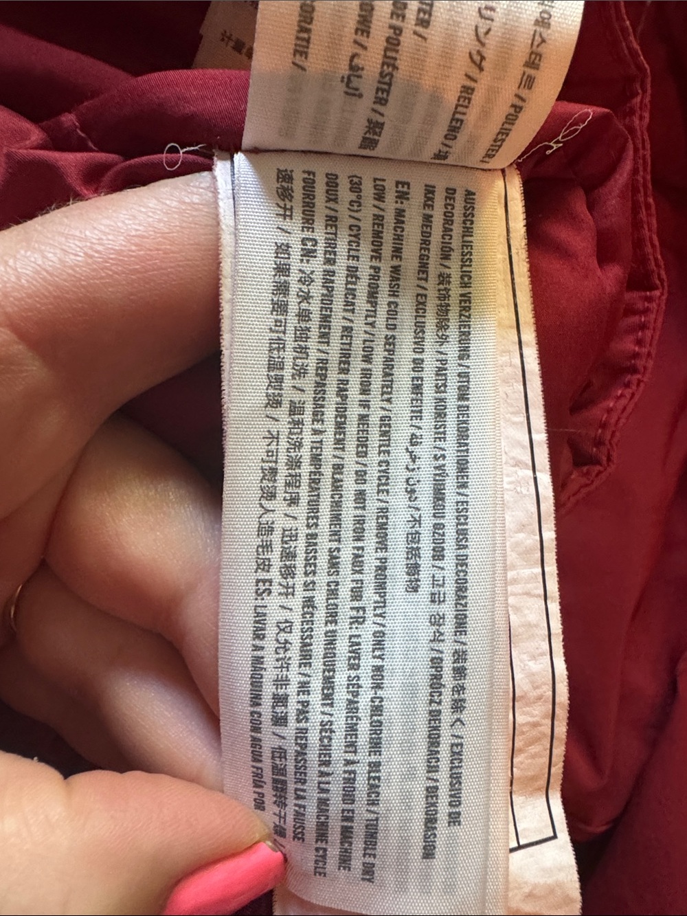 EUC XS MEN’s Abercrombie & Fitch trekking hooded parka coat in RED Sherpa Lining - Picture 8 of 14